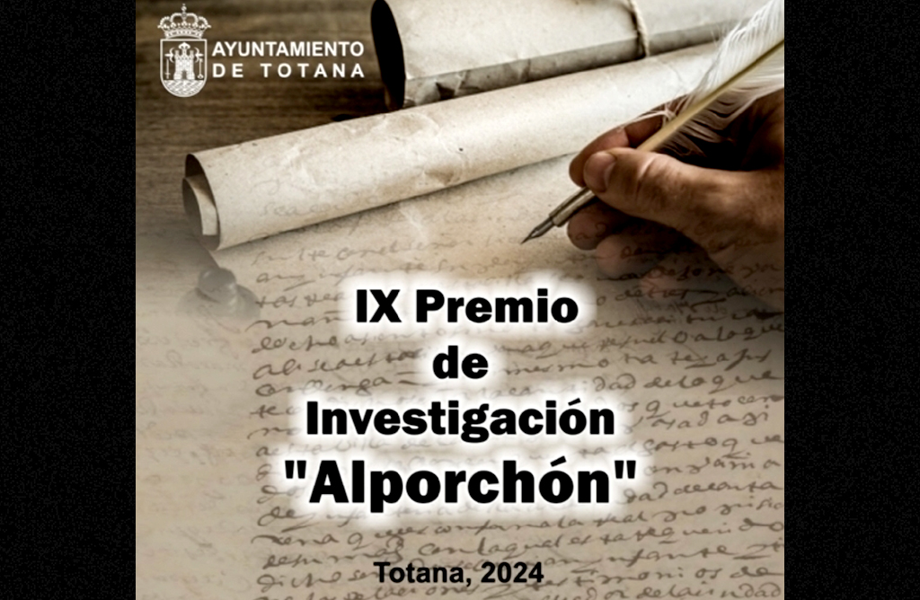 El acto de entrega del IX Premio de Investigación Histórica “Alporchón” se celebrará el 13 de febrero